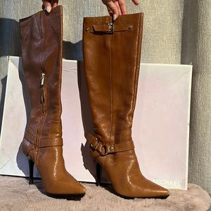 Michael Kors Camel Knee High Boots